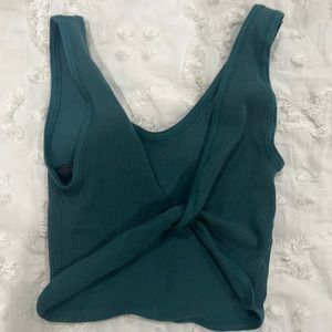 teal urban outfitters ribbed top